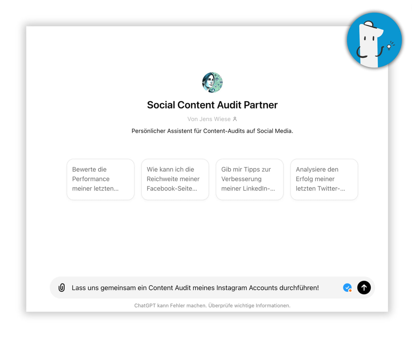 Review 2025 - ChatGPT erledigt dein Content Audit